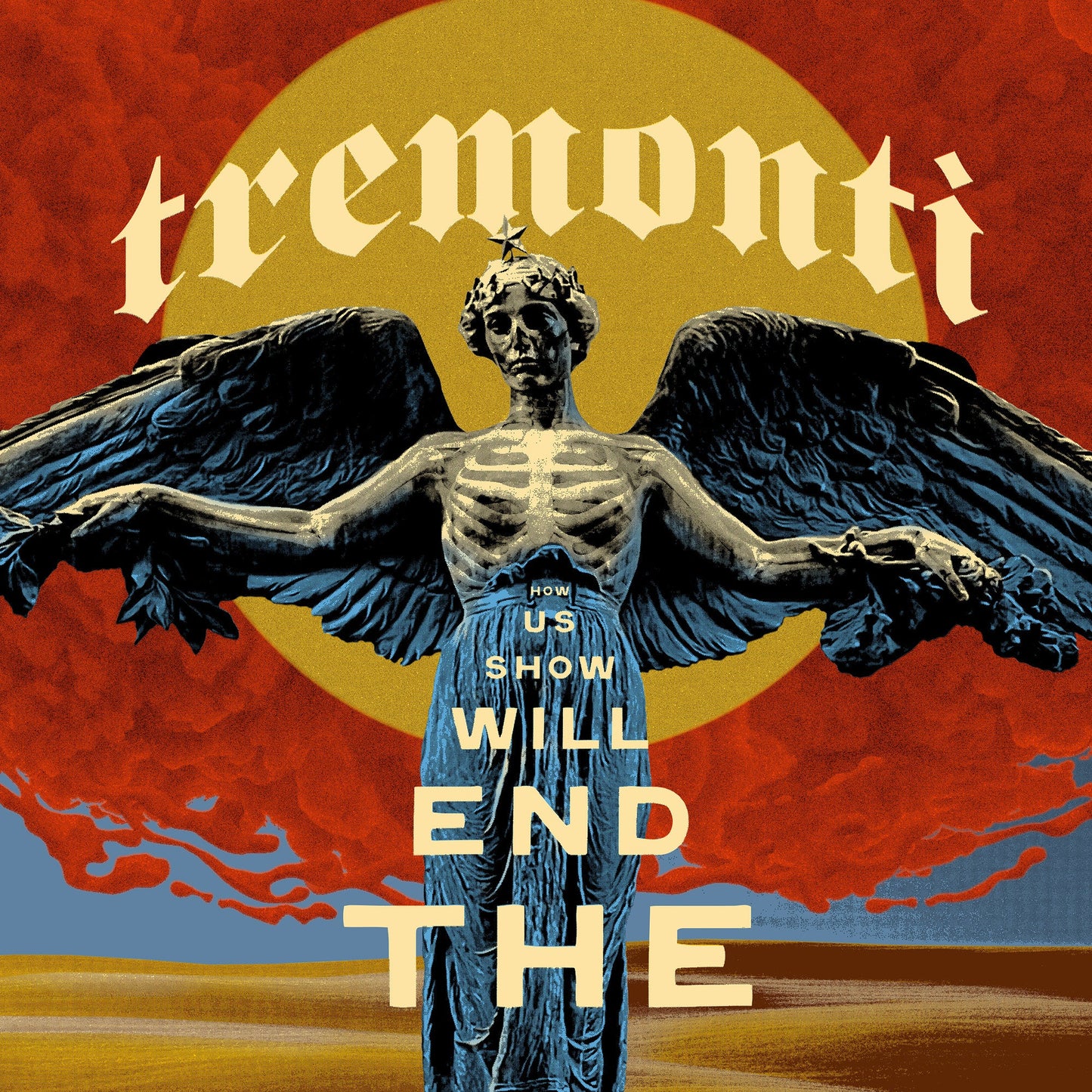 Album cover for Tremonti’s “The End Will Show Us How” with statue imagery.