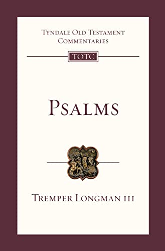 Book cover for "Psalms" commentary with ornate design and author name.