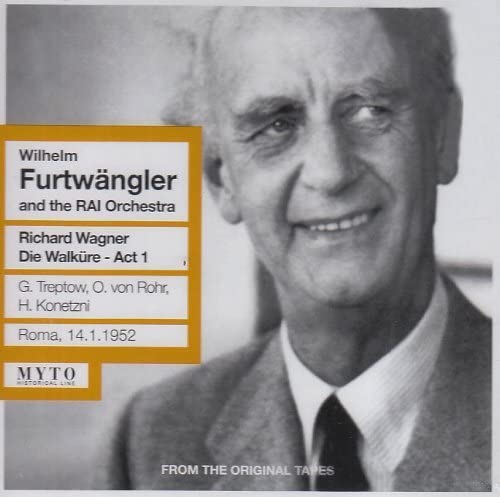 CD cover featuring Wilhelm Furtwängler, conductor, and Wagner’s Die Walküre.