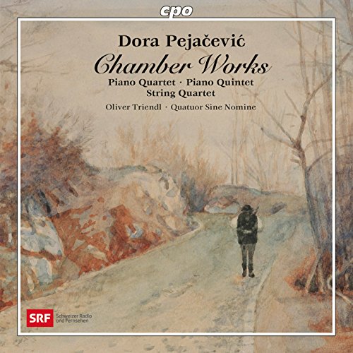 CD cover for Dora Pejačević’s chamber works with a forest landscape.