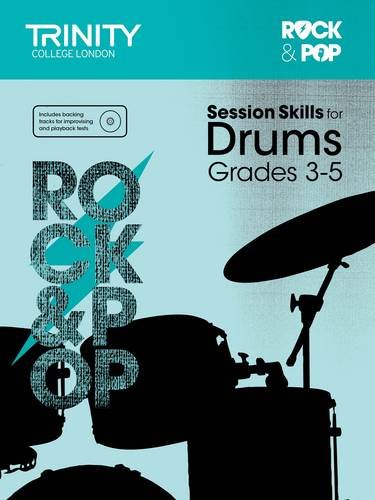 Drum instruction book cover, “Session Skills for Drums Grades 3-5”.