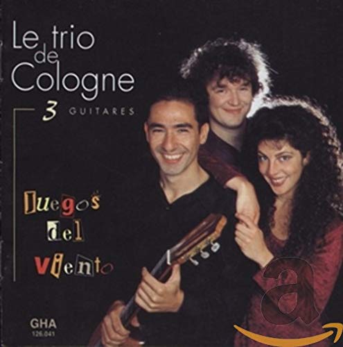 CD cover for Trio de Cologne’s “Juegos del Viento”, featuring three people.