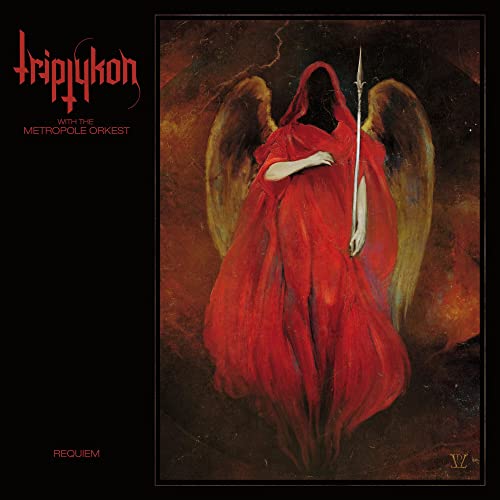 Album cover showing a hooded figure in a red robe holding a spear.