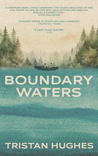 Book cover showing two people in a canoe on a lake surrounded by trees.