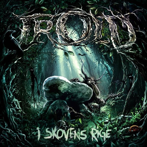 CD cover art: dark forest scene with a troll and glowing light.