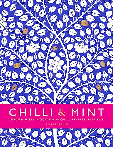 Cookbook cover with white tree design on blue, pink title bar.