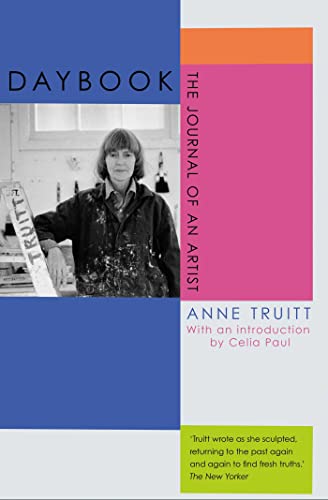 Book cover featuring artist Anne Truitt in her studio, with colorful blocks.