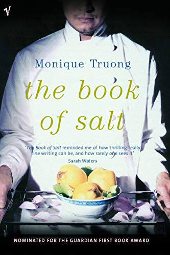 Book cover: chef with citrus fruit, title “The Book of Salt.”