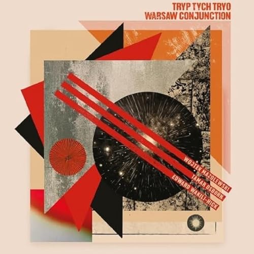CD cover: abstract geometric shapes with a record and text overlay.
