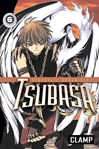 Manga volume 6 cover featuring a young man with large white wings.