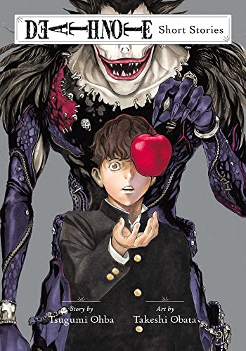 Manga cover featuring a boy holding a red apple before a grinning, monstrous figure.