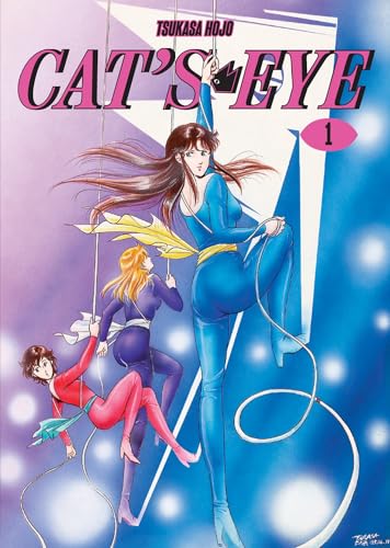 Three women in tight bodysuits climb ropes on the Cat's Eye Volume 1 cover.