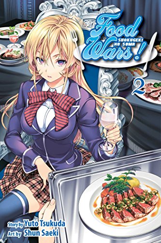 Manga cover featuring a blonde woman with a plate of food.