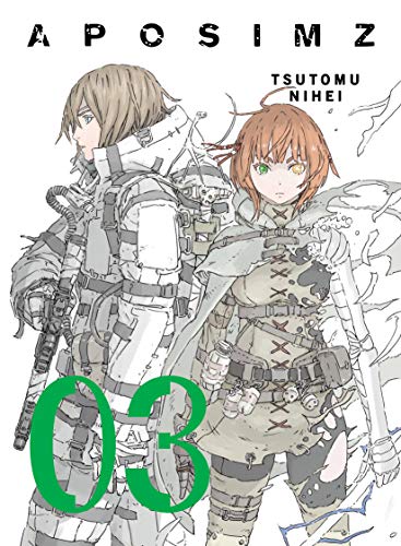 Manga cover: two armored figures, number "03" in green overlay.