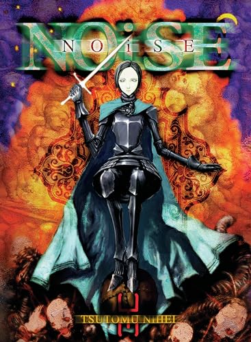 Book cover for "NOiSE" featuring a knight with a sword against an ornate background.