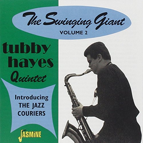 CD cover featuring a man playing a saxophone, with text on a green background.