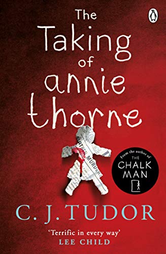 Book cover: "The Taking of Annie Thorne" with a doll image.