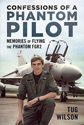 Book cover: pilot in front of a Phantom FGR2 fighter jet.