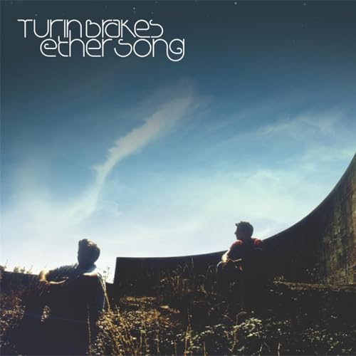 Album cover for Turin Brakes’ “Ether Song” with two figures under a sky.