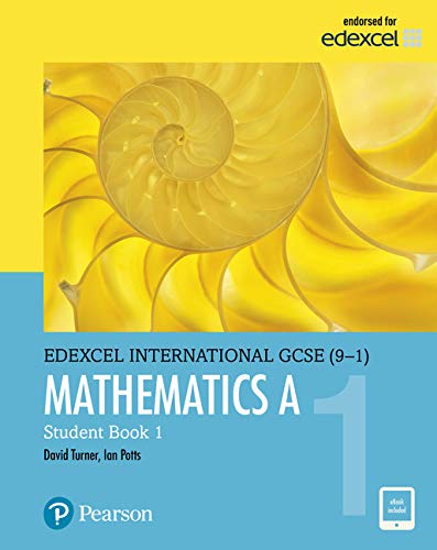 Textbook cover: "Mathematics A Student Book 1" with a nautilus shell image.