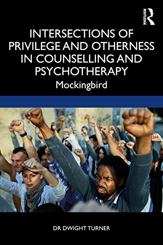 Book cover with raised fists and diverse group protesting, titled "Intersections of Privilege.