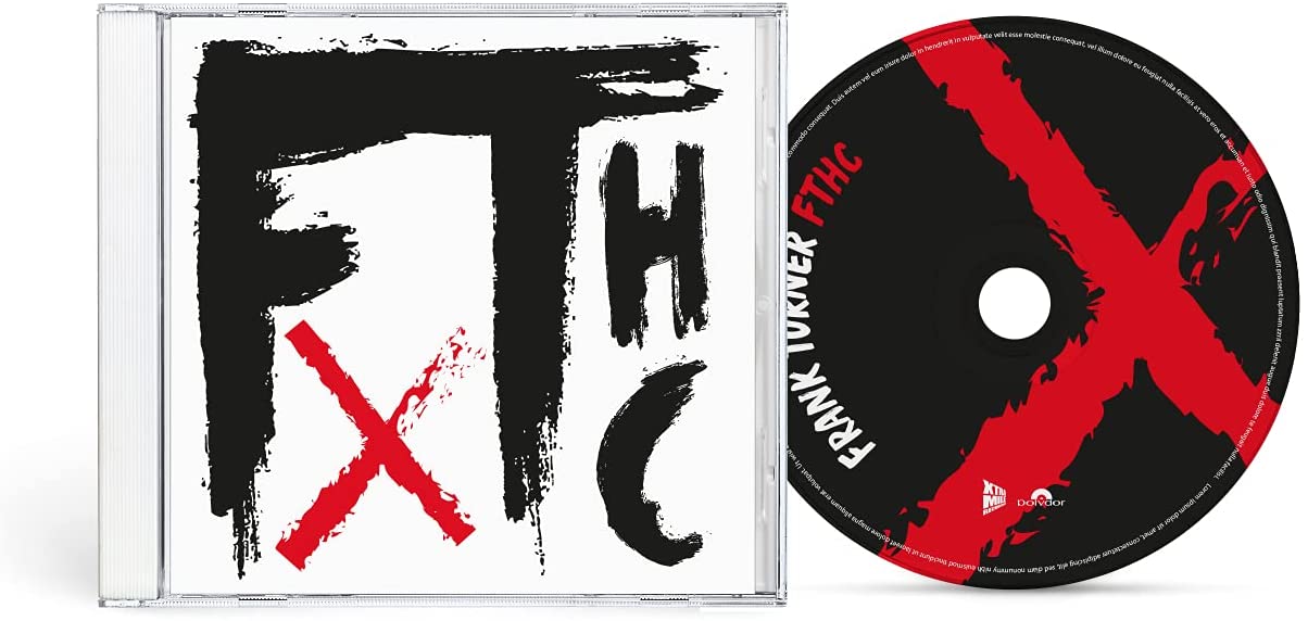 CD cover with bold black and red abstract lettering, "FTHC".