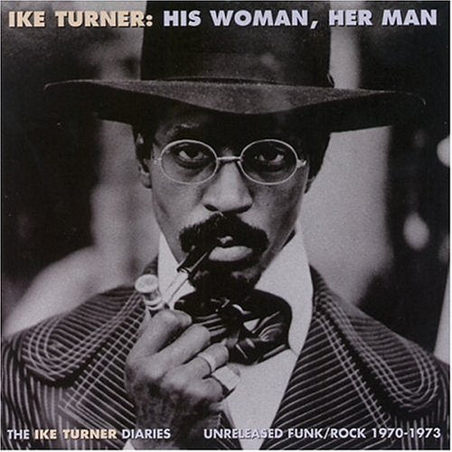 Ike Turner album cover: black and white portrait of a man with a hat.