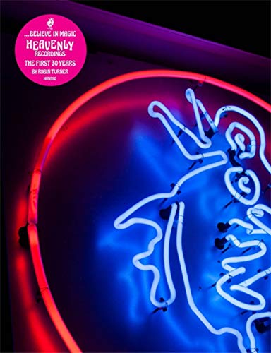 Album cover for “Believe in Magic,” featuring a neon angel illustration.