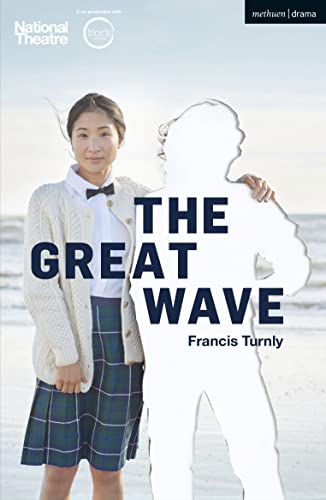 Play cover: young woman with a large, white, ghostly figure beside her.