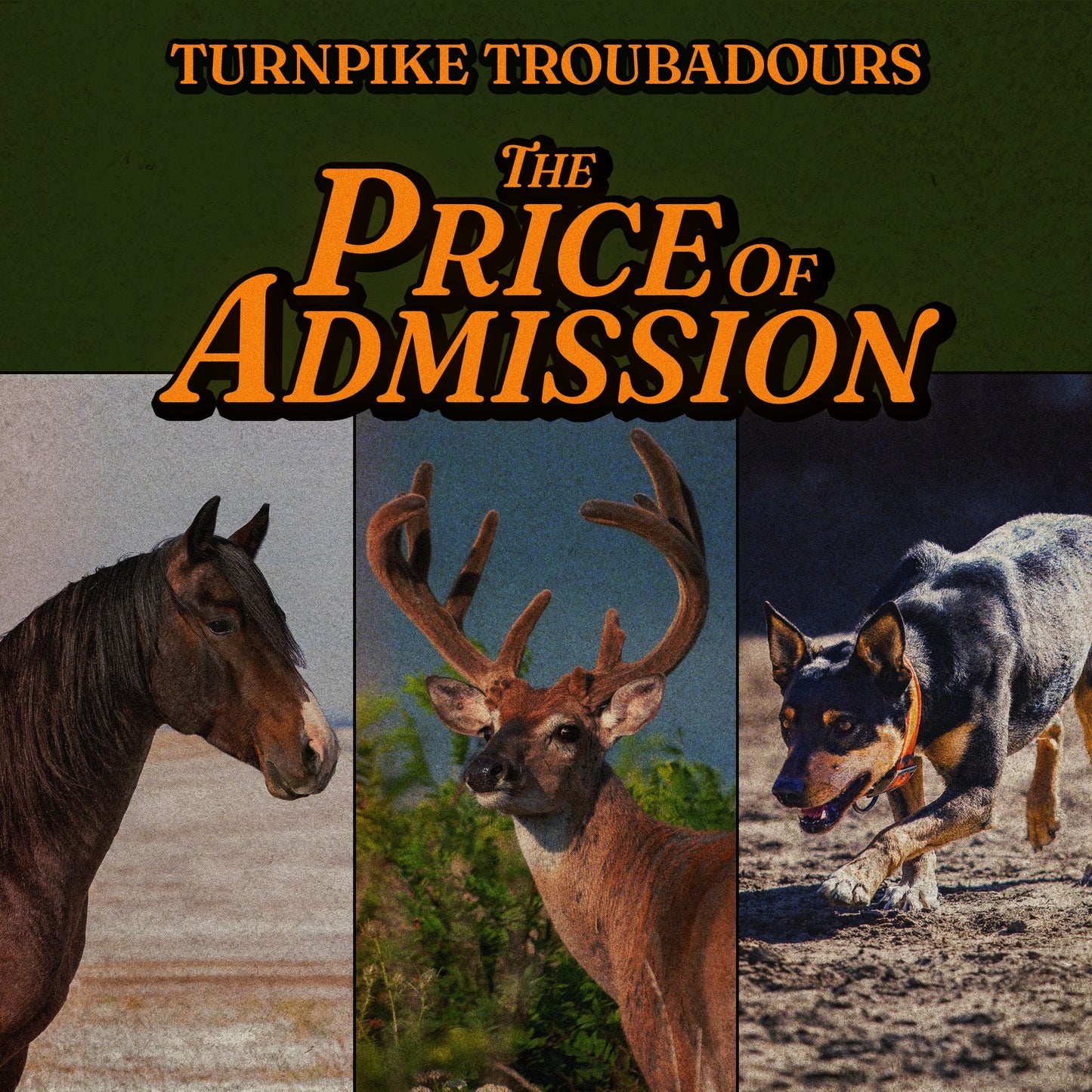 Album cover for Turnpike Troubadours’ “The Price Of Admission” with animals.