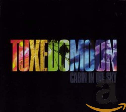 CD cover for Tuxedomoon’s “Cabin in the Sky” with colorful text and silhouette.