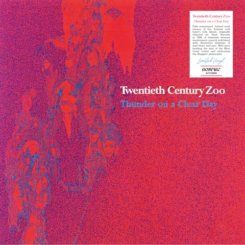 Red vinyl record cover for “Thunder on a Clear Day” by Twentieth Century Zoo.