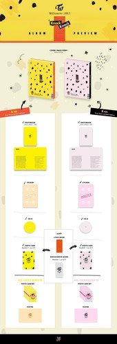 Twice “Twicecoaster: Lane 2” album packaging with yellow and pink elements.