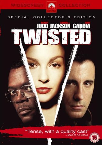 DVD cover for "Twisted" featuring portraits of three actors.