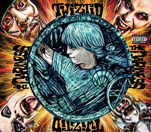 CD cover for Twiztid’s “Darkness” album, featuring distorted faces and imagery.