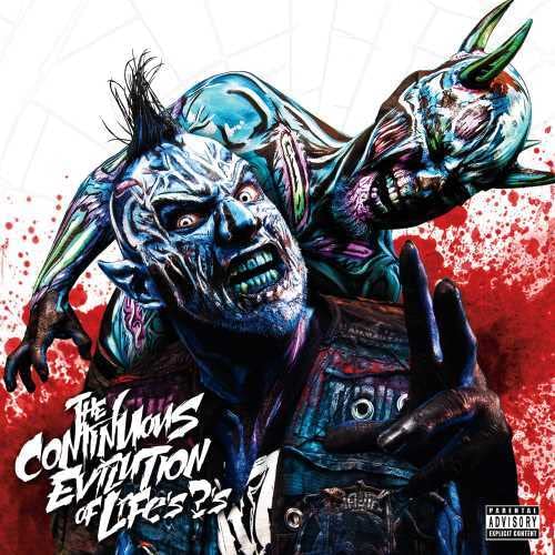 CD cover art: two distorted figures with aggressive expressions, red splatter.