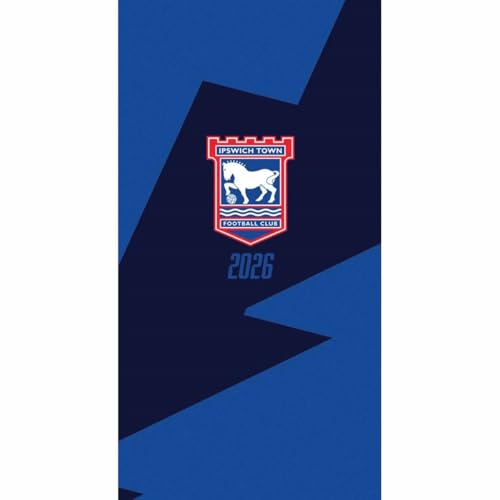 Ipswich Town FC 2026 pocket diary with club crest on blue background.