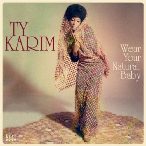 Album cover featuring Ty Karim, a woman with an afro and patterned dress.