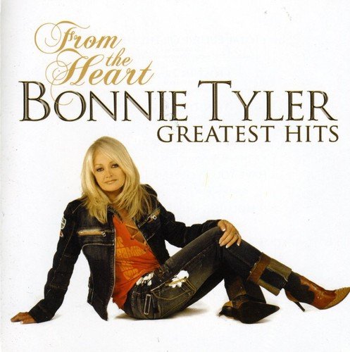 Bonnie Tyler album cover: singer in denim, with gold text title.