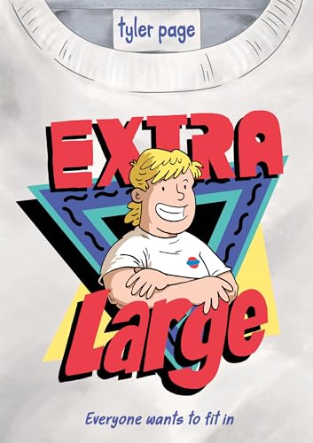 Book cover with cartoon boy and bold "EXTRA LARGE" text.