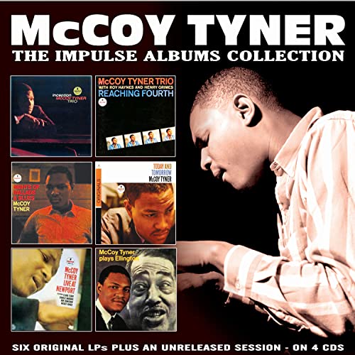 CD cover for McCoy Tyner’s “The Impulse Albums Collection” featuring portraits.