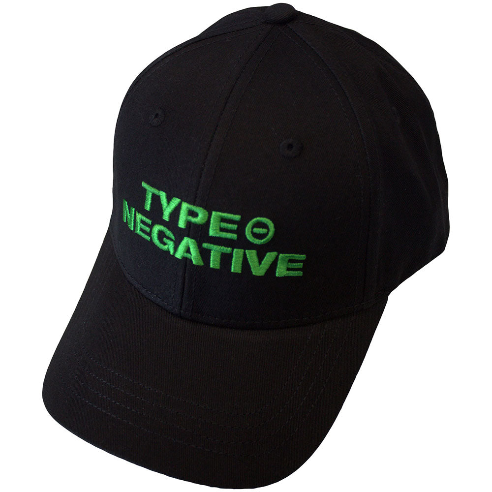 Black baseball cap featuring the white Type O Negative text logo on the front.