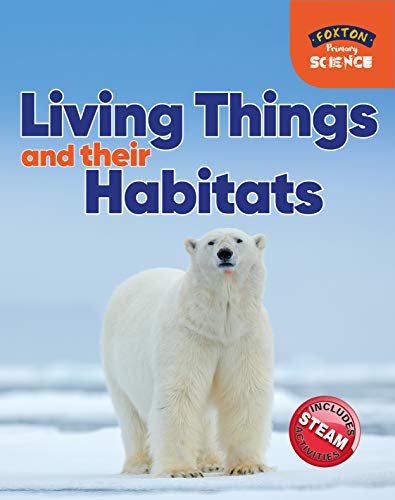 Book cover featuring a polar bear, titled "Living Things and their Habitats".