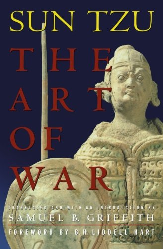 Book cover: "The Art of War" with a terracotta warrior image.