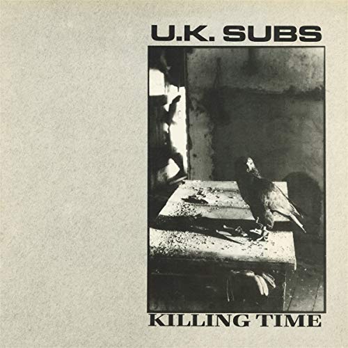 Vinyl cover for U.K. Subs Killing Time showing a bird on a table.