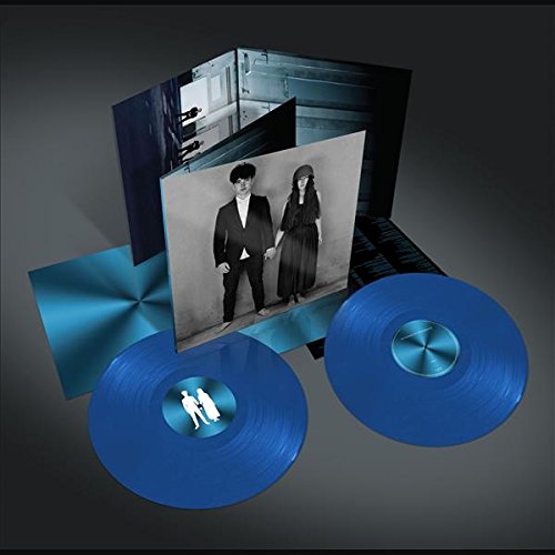 U2 Songs of Experience vinyl record set with blue discs and gatefold cover.