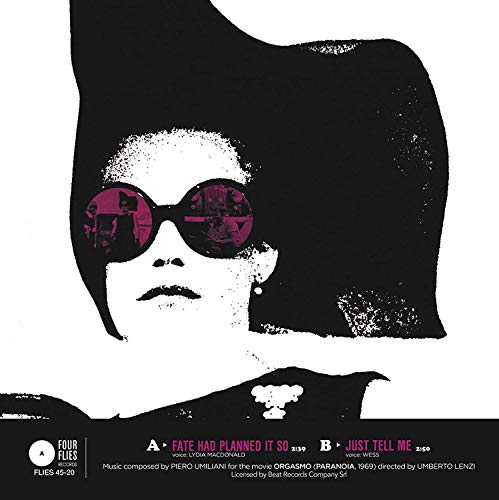 Vinyl record cover: black and white portrait of a woman in sunglasses.