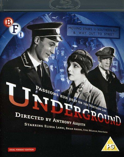 Underground" Blu-ray cover featuring a vintage scene of people in a train station.