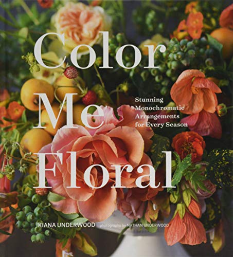 Book cover with a lush, colorful floral arrangement and bold title text.