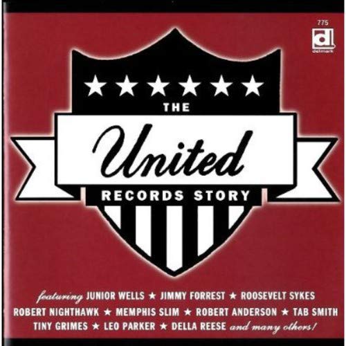 CD cover for "The United Records Story" with a star-spangled shield design.